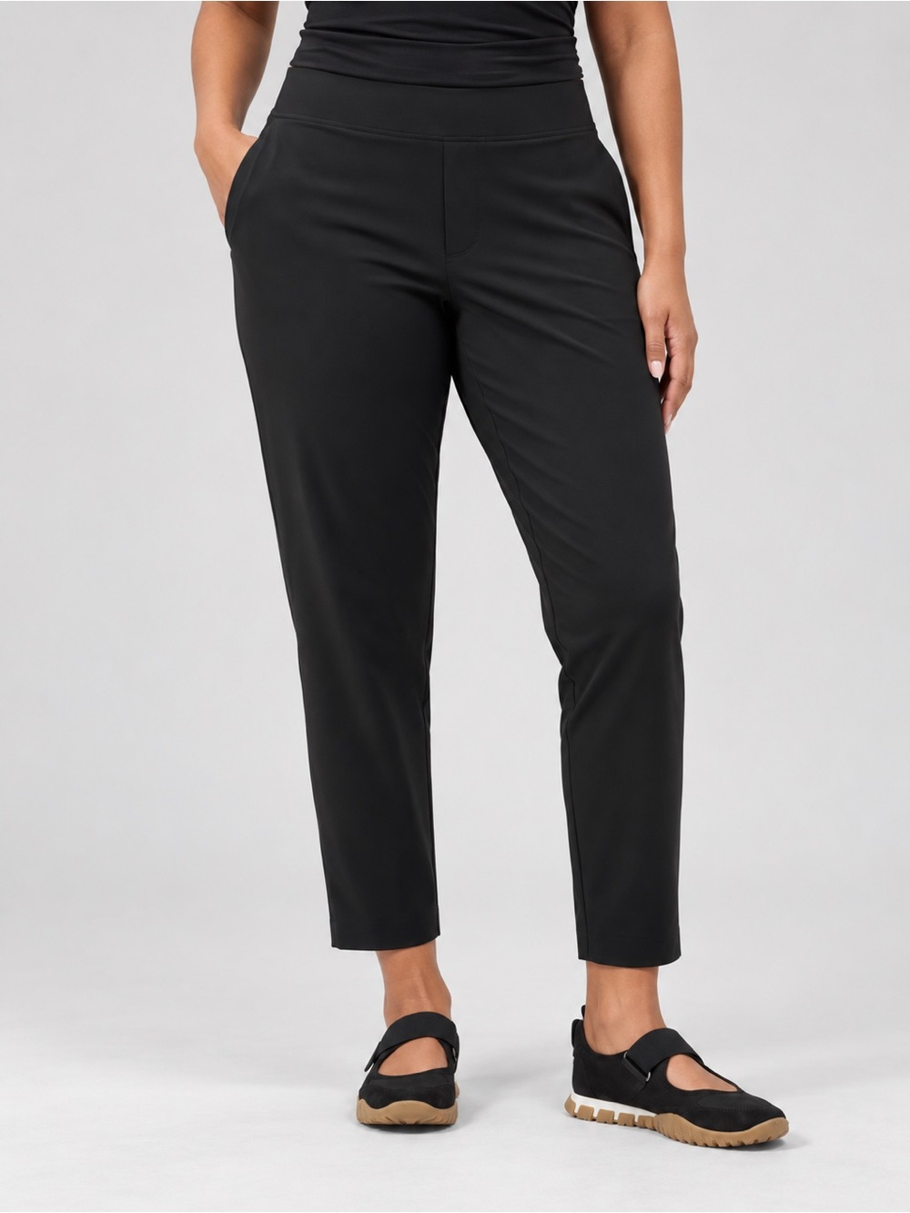 NWT Athleta Brooklyn Ankle Pants Black Size 16